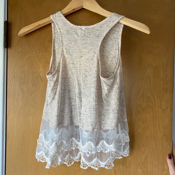 Pacsun cream tang top - Picture 2 of 4